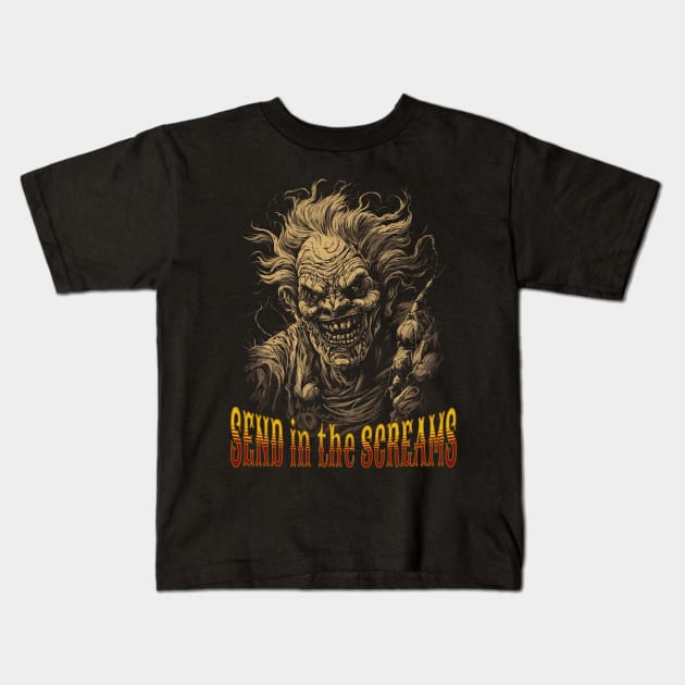 Send in the Screams Kids T-Shirt by Atomic Blizzard